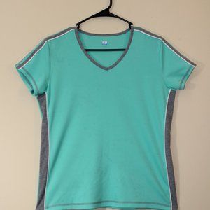 SjB Activewear Sea Green/Grey Short Sleeve Top